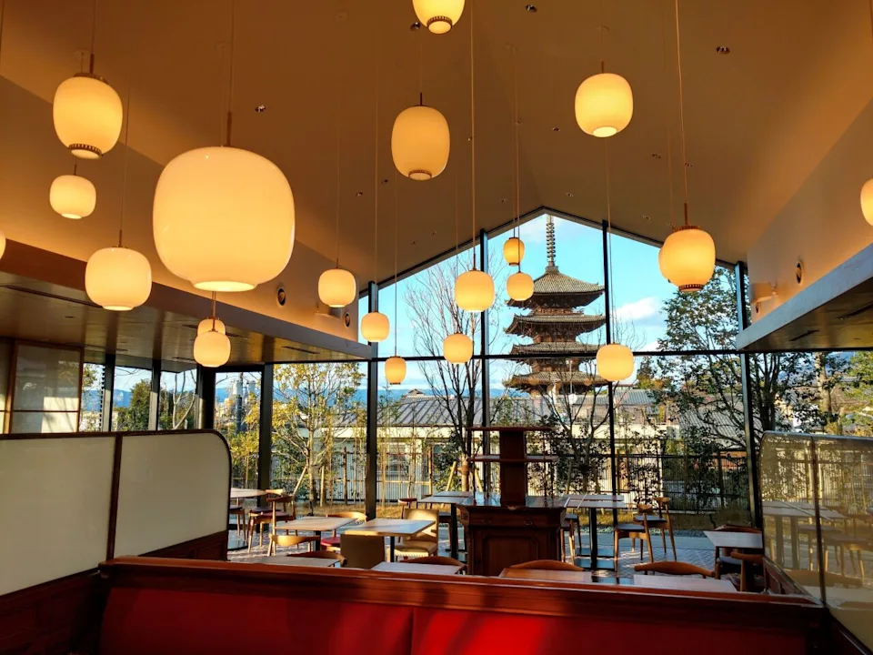A view of lobby of Hotel Seiryu Kyoto Kiyomizu with many lanterns hanging from ceiling. - Courtesy of Hotel Seiryu Kyoto Kiyomizu