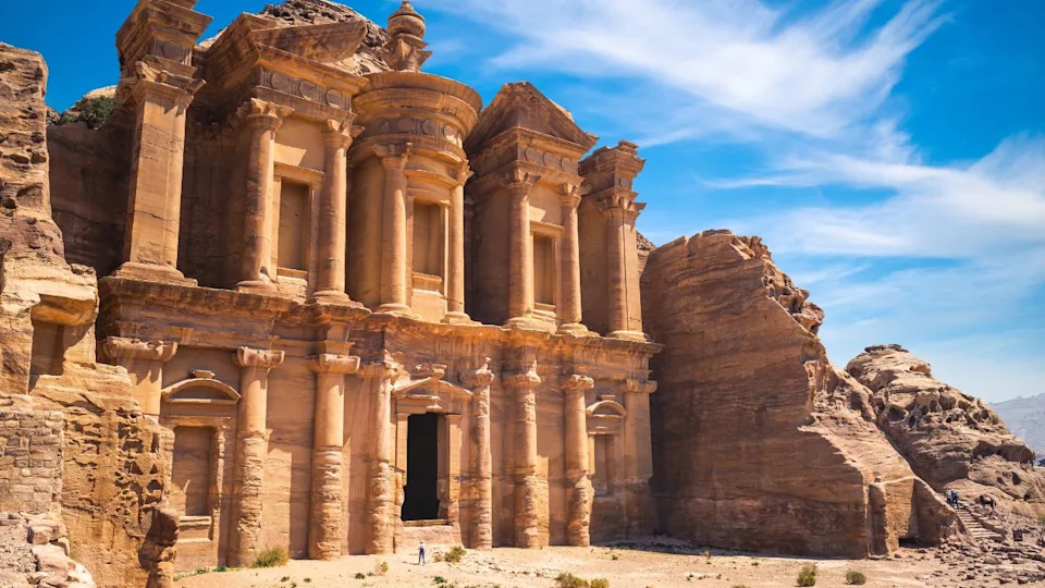 Ad Deir, The Monastery, located at petra in jodan
