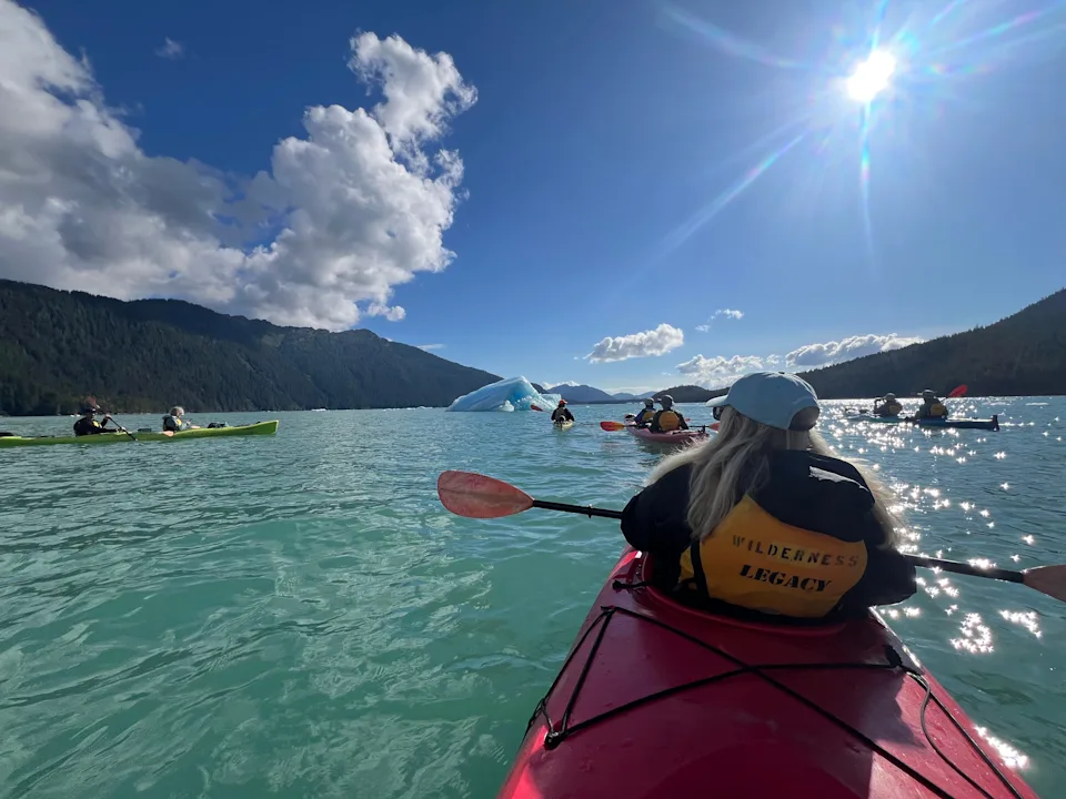 Woman kayaking