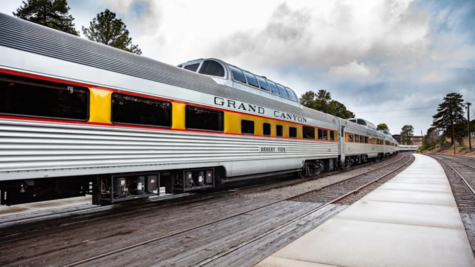 Grand canyon Arizona USA. May 22, 2019. Grand canyon railway, train at the national park station