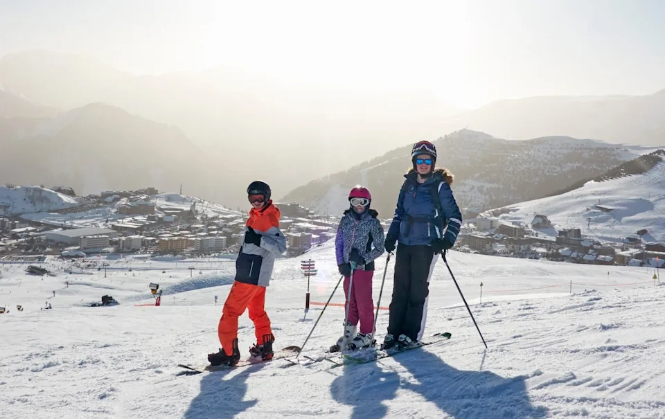 Alpe d'Huez ski resort, France