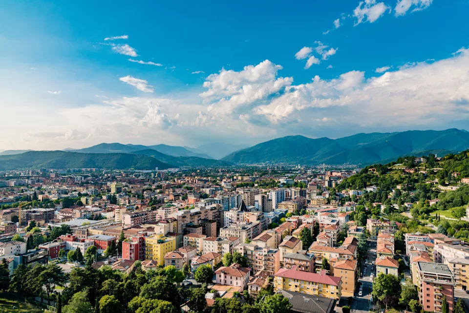 An overview of Brescia, Italy.