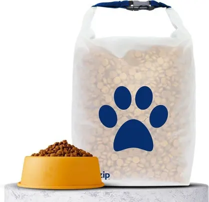 A roll-top food storage bag