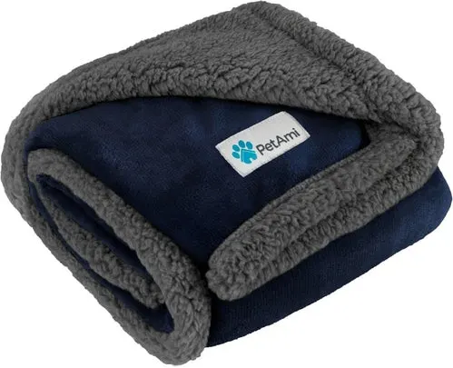 A cozy reversible blanket