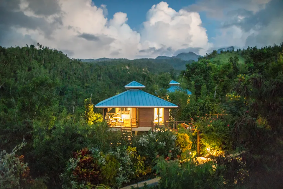 Secret Bay, a luxury eco-resort in Dominica.