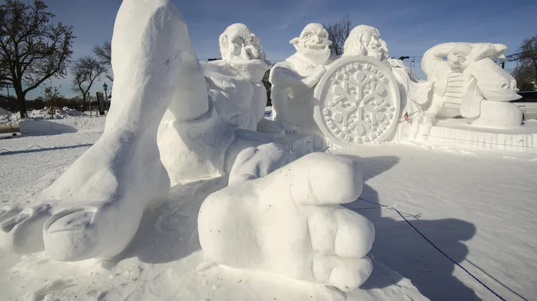Snow sculptures at St Paul Winter Carnival.