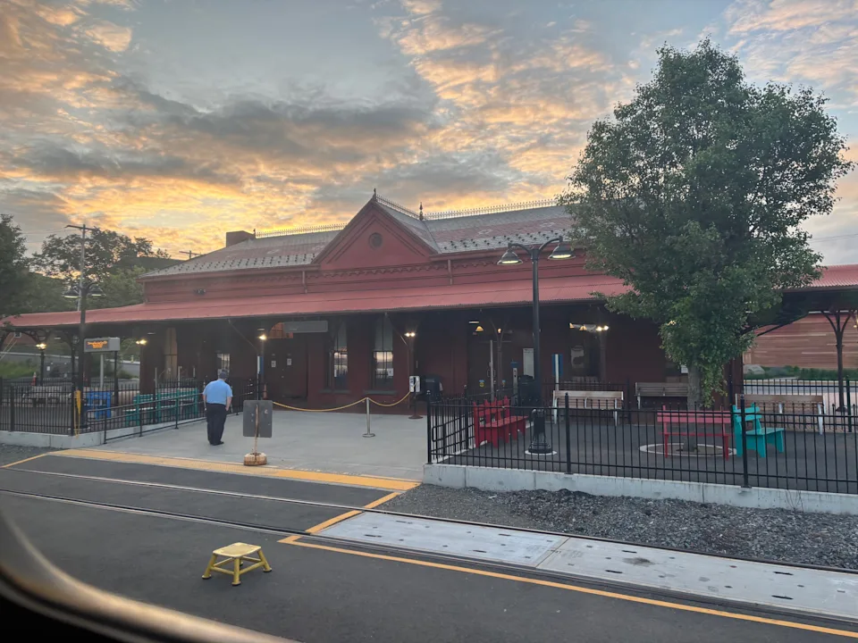 Hudson train station in New York.