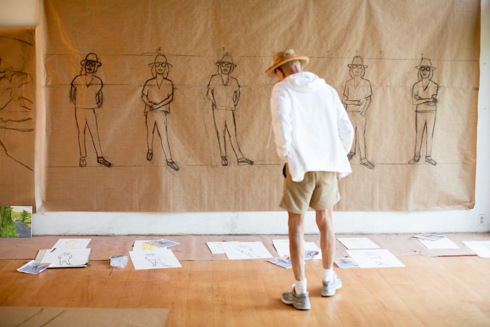 artist alex katz at home in lincolnville, maine